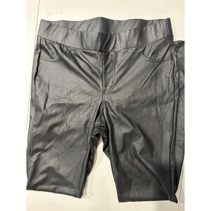 Torrid Black Faux Leather Leggings Womens Plus Size 1 High Rise Pull On Pants